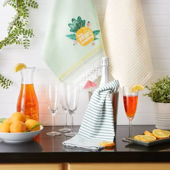 Sweet Pineapple Embellished Dishtowel (Set of 3) {5}
