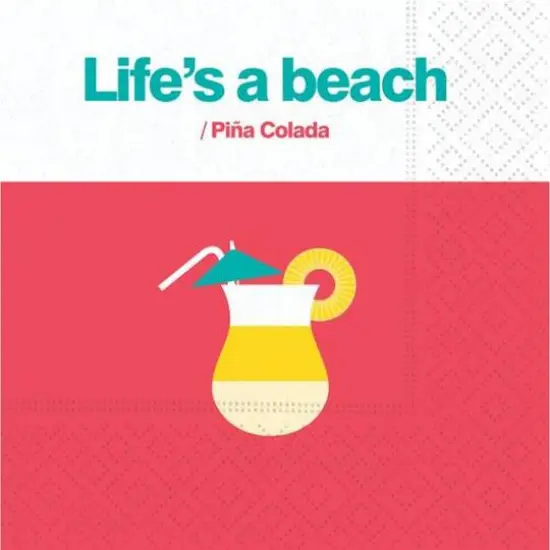 JAM Paper Life's A Beach Cocktail Napkins, 40ct. {1}