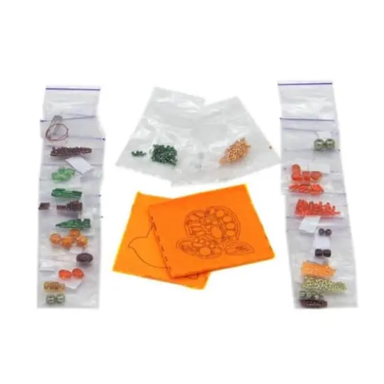 Crystal Art Beadwork Kit For Creating Broоch Apricot {9}