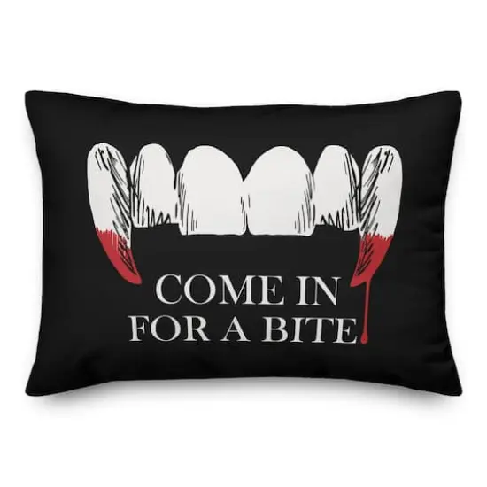 Come in for a Bite Throw Pillow {1}
