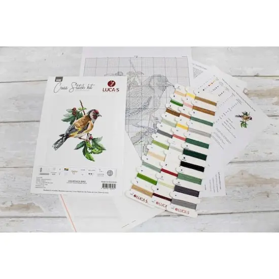 Luca-s Goldfinch Bird Counted Cross Stitch Kit {3}
