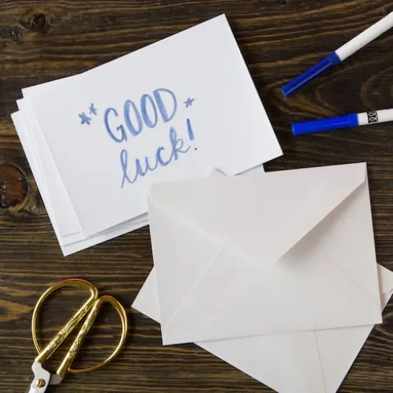 White Shimmer Card & Envelope Sets by Recollections™, 5" x 7" {6}