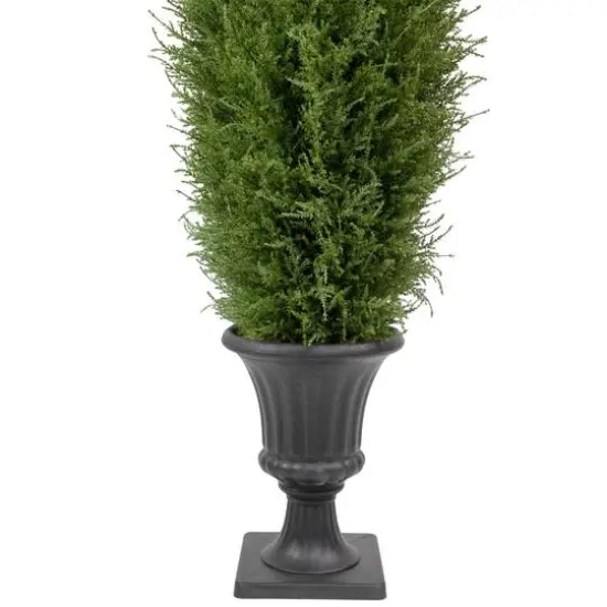 5ft. Unlit Artificial Cedar Pine Arborvitae Tree in Urn Style Pot {6}