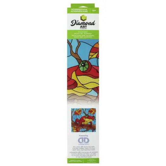 Diamond Art&reg; Stain Glass Frog Intermediate Kit {3}