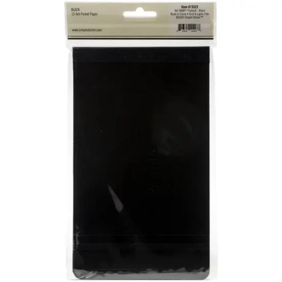 Simple Stories&trade; Sn@p!&trade; Flipbook Album, 4" x 6" Black {4}