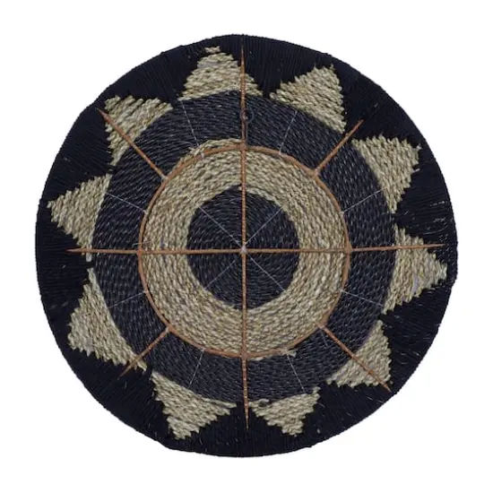 Set of 3 Black Cotton Rustic Wall Decor 24", 20", 16" {6}