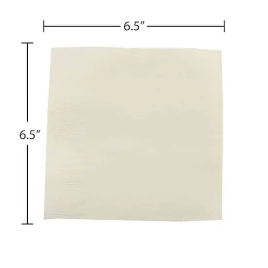 JAM Paper Medium Lunch Napkins, 100ct. Ivory {4}