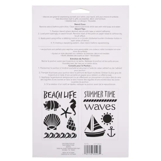 Seaside Stencils, 7" x 10" Craft Smart&reg; {5}