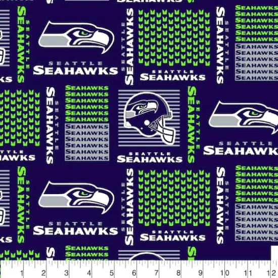 NFL Seattle Seahawks Block Cotton Fabric {3}