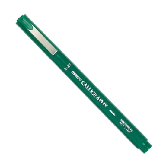 JAM Paper 5.0mm Calligraphy Pen, 2ct. Green {1}