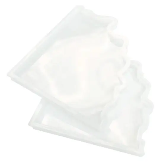 Color Pour Resin Agate Coaster Silicone Mold, 2ct. {3}