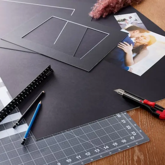 Uncut Matboard, 24" x 36" by Studio D&eacute;cor&reg; Black {3}