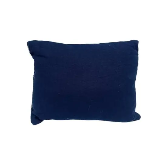 13" x 18" Navy & Ivory Diamond Handloom Throw Pillow by Ashland&reg; {5}