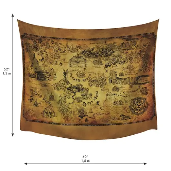 RoomMates Legends Of Zelda Map Tapestry {6}