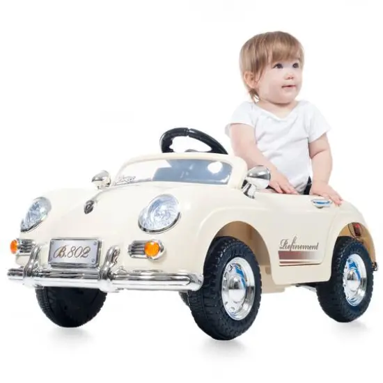 Toy Time White Battery Operated Ride-On Sports Car {3}
