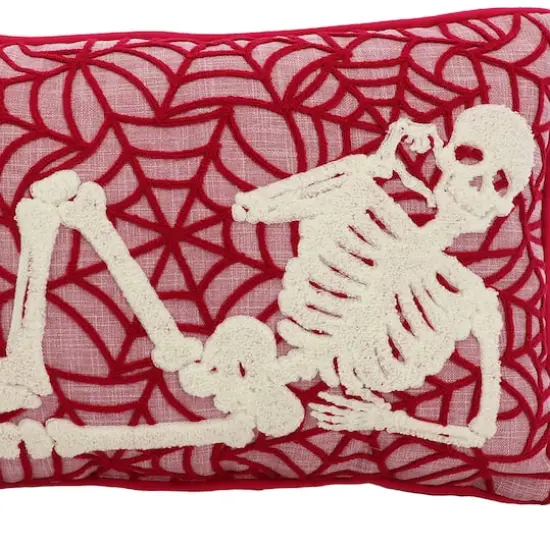 20" x 12" Skeleton with Web Lumbar Pillow by Ashland&reg; {5}