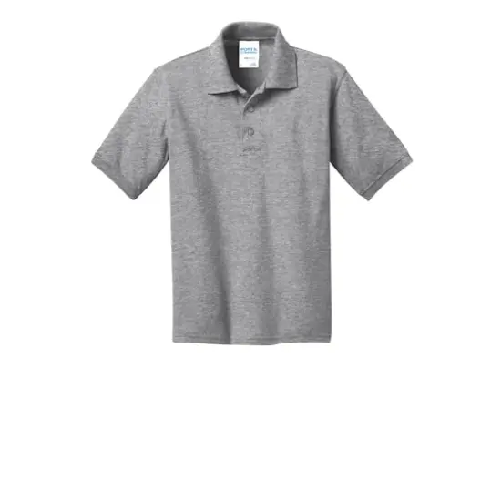 Port & Company&reg; Youth Core Blend Jersey Knit Polo Athletic Heather {1}