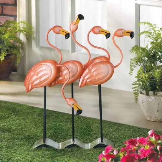 23.5" Flock of Flamingos Decoration {3}