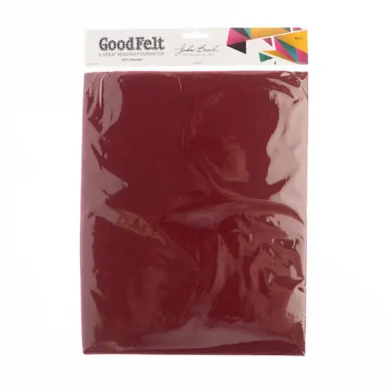 John Bead GoodFelt Beading Foundation, 8.5 x 11", 4ct. Burgundy {4}