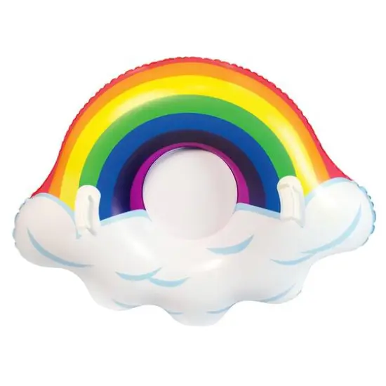 SnowCandy 53" Rainbow Snow Tube {1}
