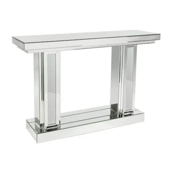 Silver Glam Wood Console Table, 32" x 48" {1}