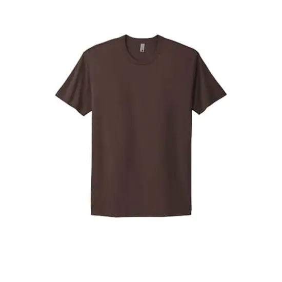 Next Level Neutrals Crew Neck Unisex Cotton T-Shirt Dark Chocolate {1}