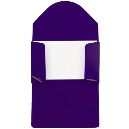 JAM Paper Plastic Business Card Holder Case Purple Solid {5}
