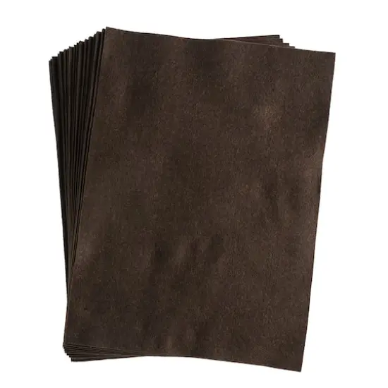 John Bead9" x 12" Acrylic Craft Felt Sheets, 25ct. Brown {1}