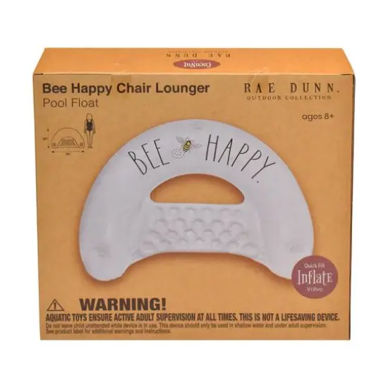 Rae Dunn Bee Happy Chair Lounger {7}