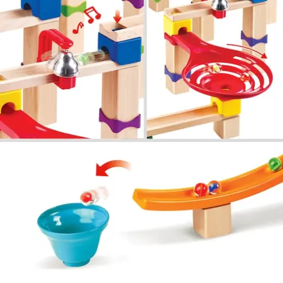Hape Marble Run Tricks n' Twists DIY Wood Building Racetrack Set {5}