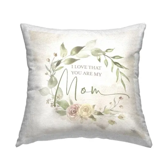 Stupell Industries Appreciative Mother's Day Phrase Outdoor Printed Pillow {1}