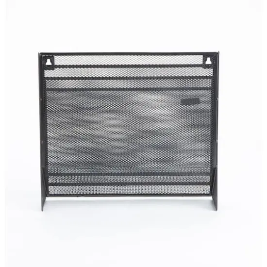 Mind Reader 3-Tier Vertical Mesh Wall File Holder Black {7}