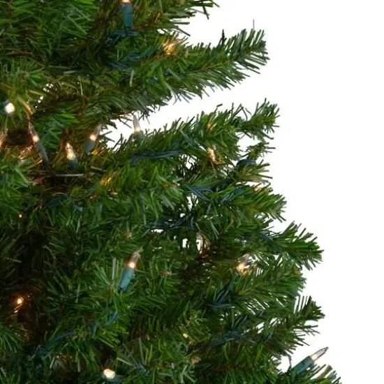 5ft. Pre-Lit Canadian Pine Artificial Christmas Tree, Clear Lights {5}
