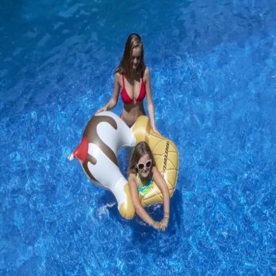 Swimline 46" Inflatable Ice Cream Sundae Ring Pool Float {6}