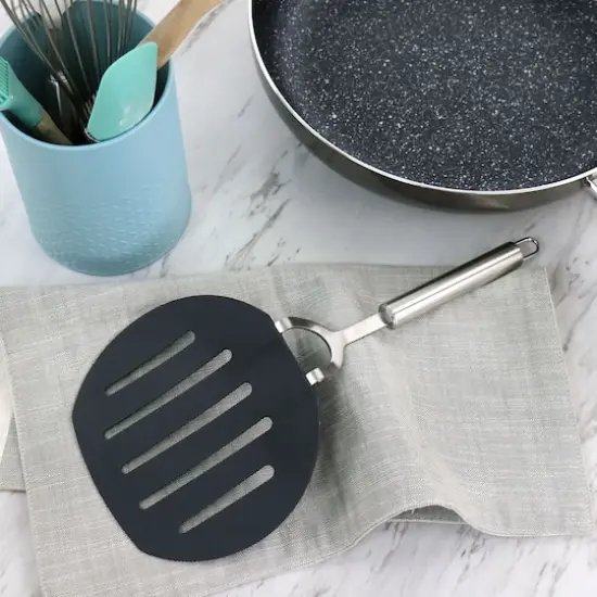 Martha Stewart Everyday Gray Nylon Slotted Pancake Turner {3}