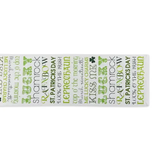 DII&reg; 72" St Patrick's Day Print Table Runner {4}