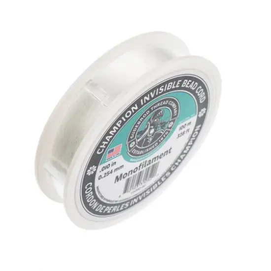 Gudebrod 0.010" x 328ft. Monofilament Champion Invisible Bead Cord {3}