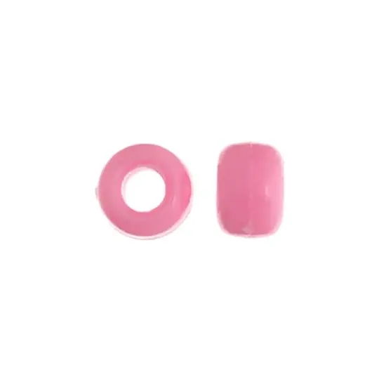 John Bead 9mm Opaque Plastic Pony Beads, 1,000ct. Pink {4}