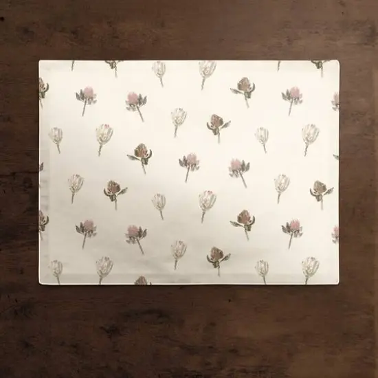Cottage Florals Cotton Twill Placemat Cream {3}