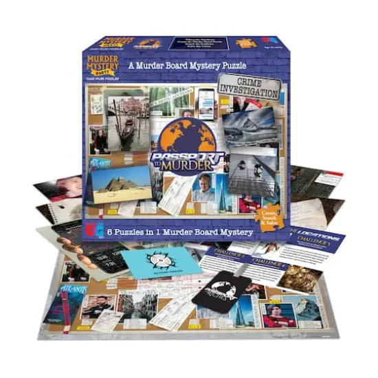Murder Mystery Party Case Files Puzzles - Passport to Murder: 1000 Pcs {3}