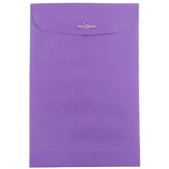 JAM Paper 6" x 9" Violet Purple Open End Catalog Recycled Envelopes {3}