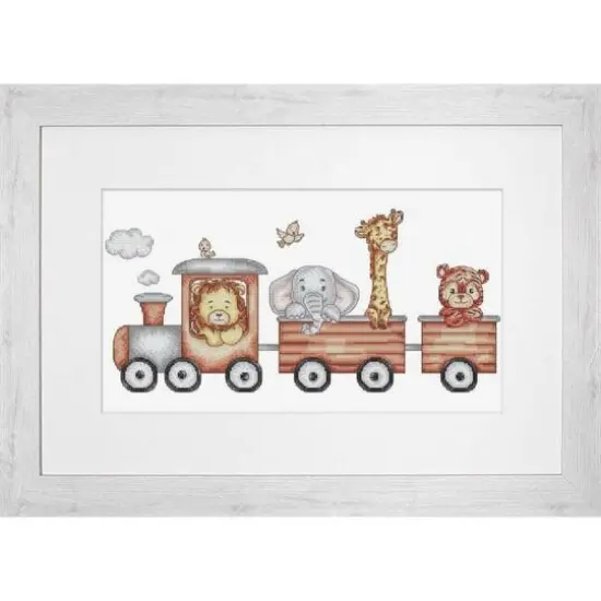 Luca-s Train Journey Counted Cross Stitch Kit {1}