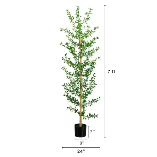 7ft. Artificial Shady Lady Black Olive Tree {3}