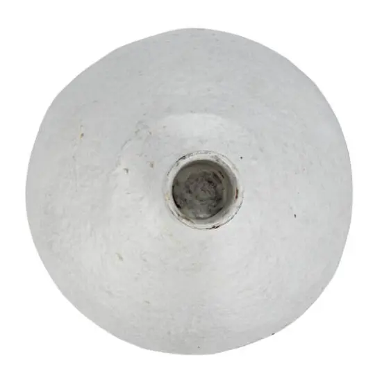 Hello Honey&reg; 11" Round Whitewashed Decorative Paper Mache Taper Holder {7}