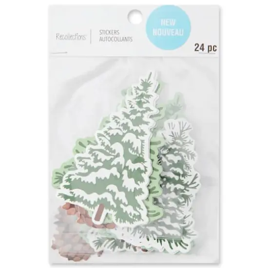 Pine Tree Die Cut Stickers by Recollections&trade; {5}