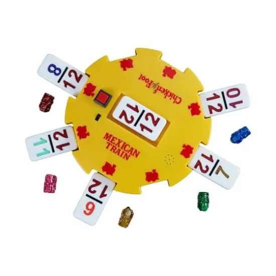 The Original Mexican Train Featuring Number Dominoes - Bonus Chickenfoot Game Included {5}