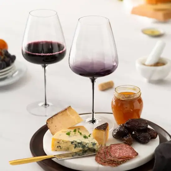 JoyJolt&reg; 26.8oz. Black Swan Red Wine Glasses, 2ct. {3}