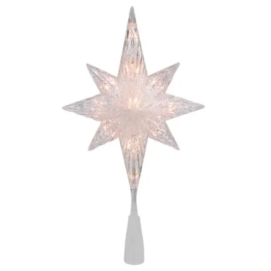 11" Lighted 8 Point Bethlehem Star Christmas Tree Topper {1}