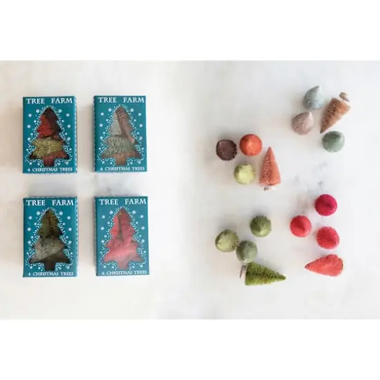 Hello Honey&reg; Multicolor Tree Farm Christmas Tree Set {3}