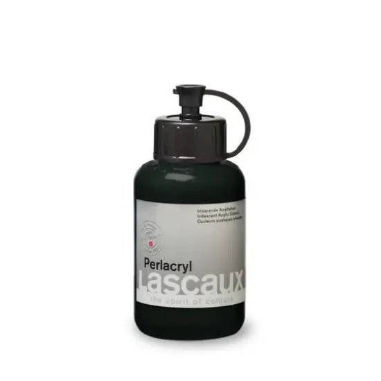 Lascaux Pearlacryl Paint, 85mL 214 Pearl Black {1}